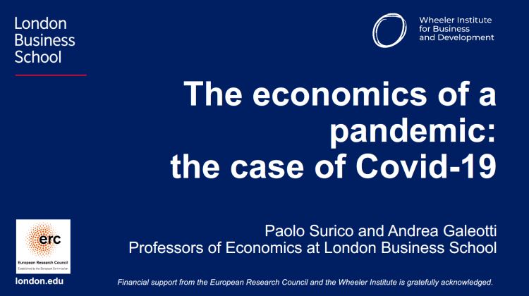 The economics of a pandemic: the case of&nbsp;Covid-19